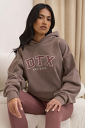DTX Oversized Hooded Pullover Hoodie for Women
