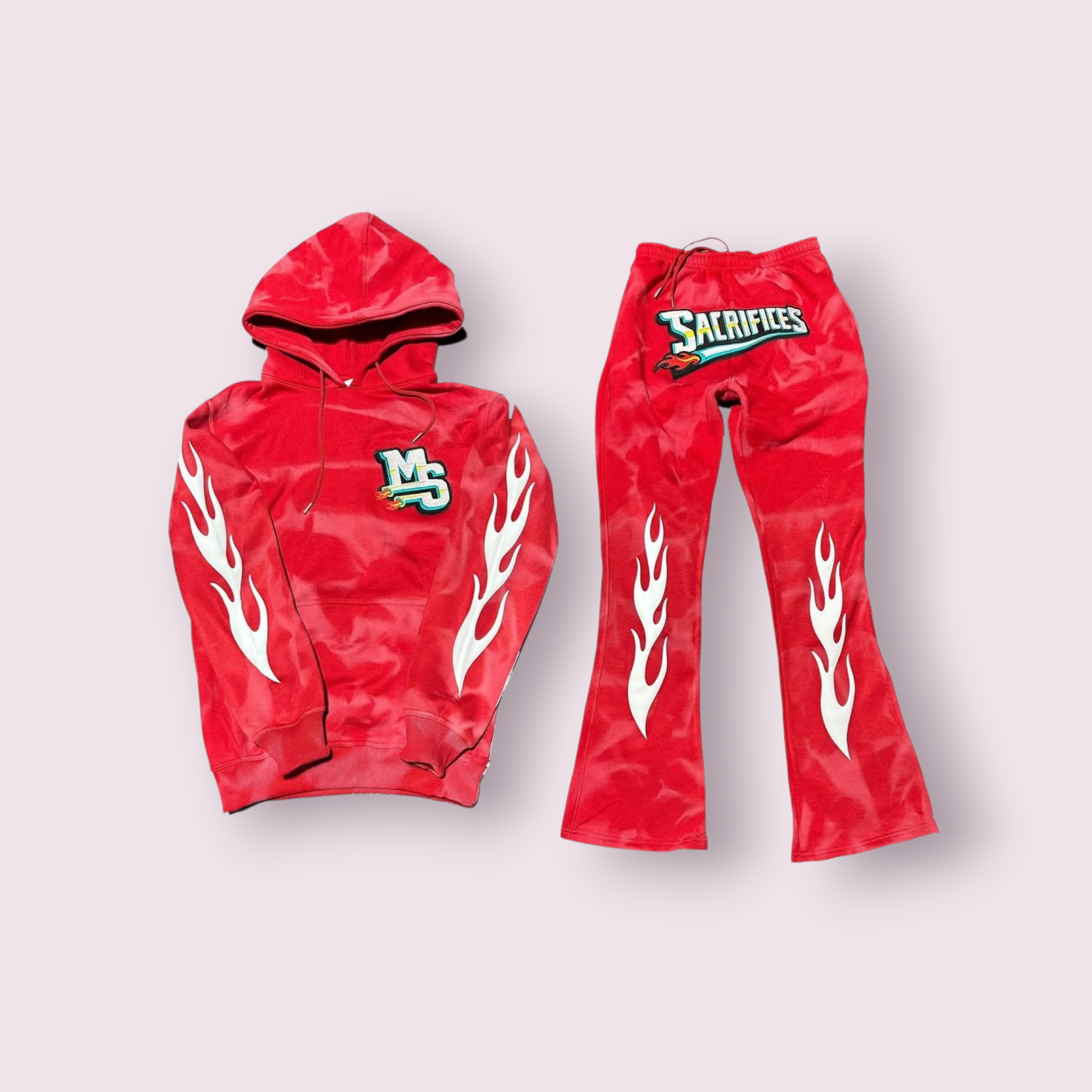 Track Suit Red and white design MS