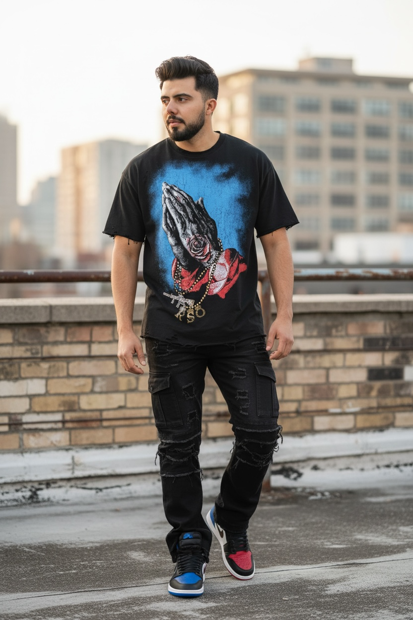 Midnight Rockstar Urban Graphic T-Shirt – Premium Streetwear Statement Tee