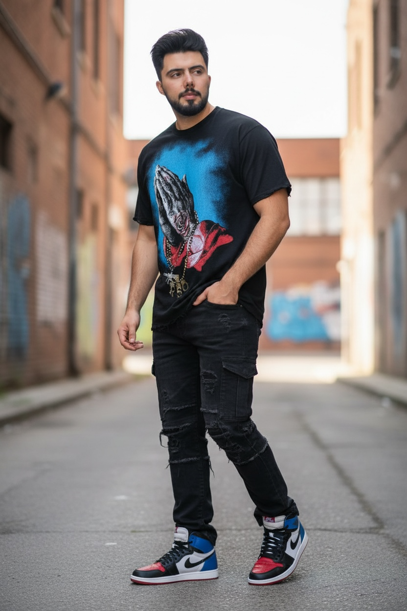 Midnight Rockstar Urban Graphic T-Shirt – Premium Streetwear Statement Tee