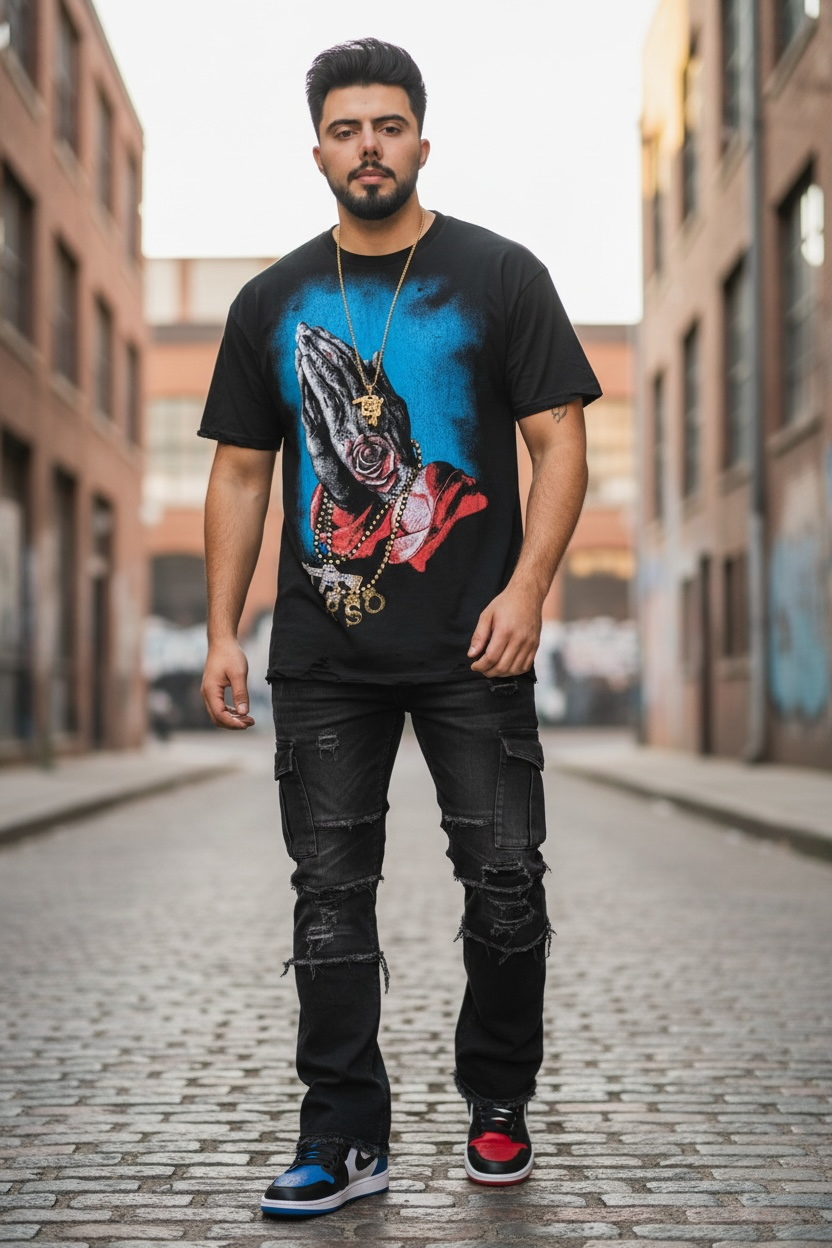 Midnight Rockstar Urban Graphic T-Shirt – Premium Streetwear Statement Tee