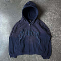 Custom Streetwear Oversized Acid Stone Washed Zip Hoodie for Men | DashTex Industries